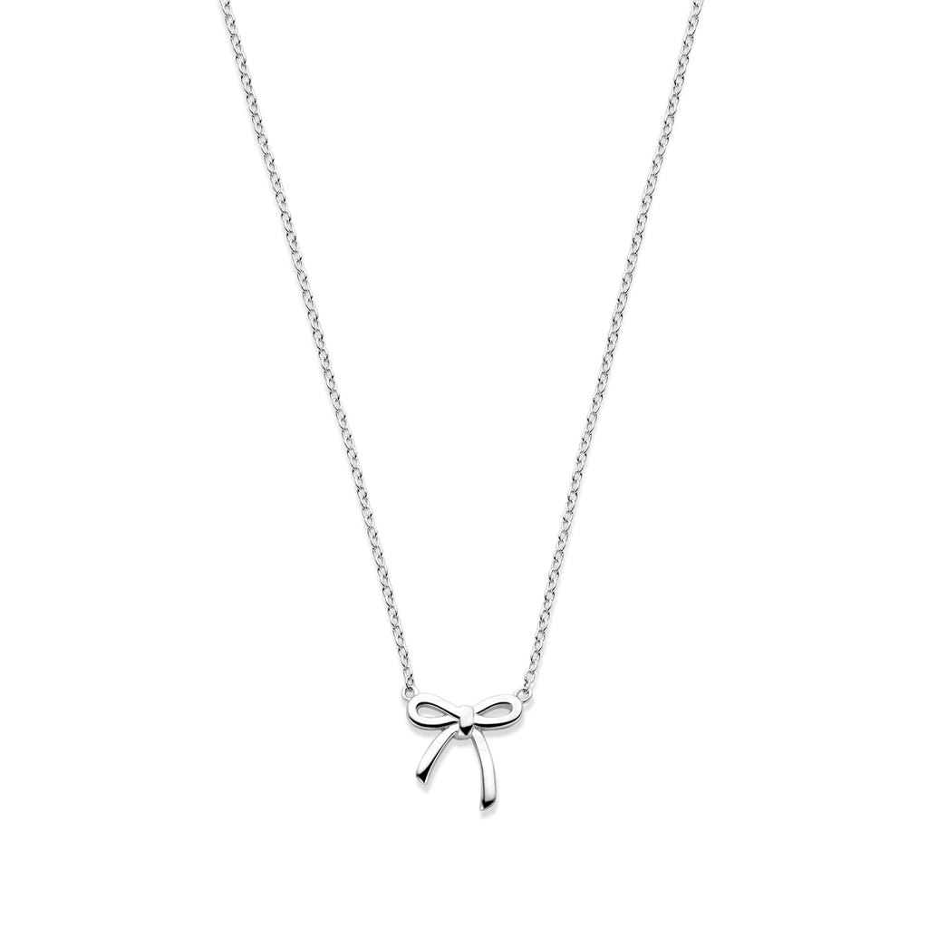collier strik 41 - 43 - 45 cm zilver gerhodineerd