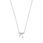 collier strik 41 - 43 - 45 cm zilver gerhodineerd