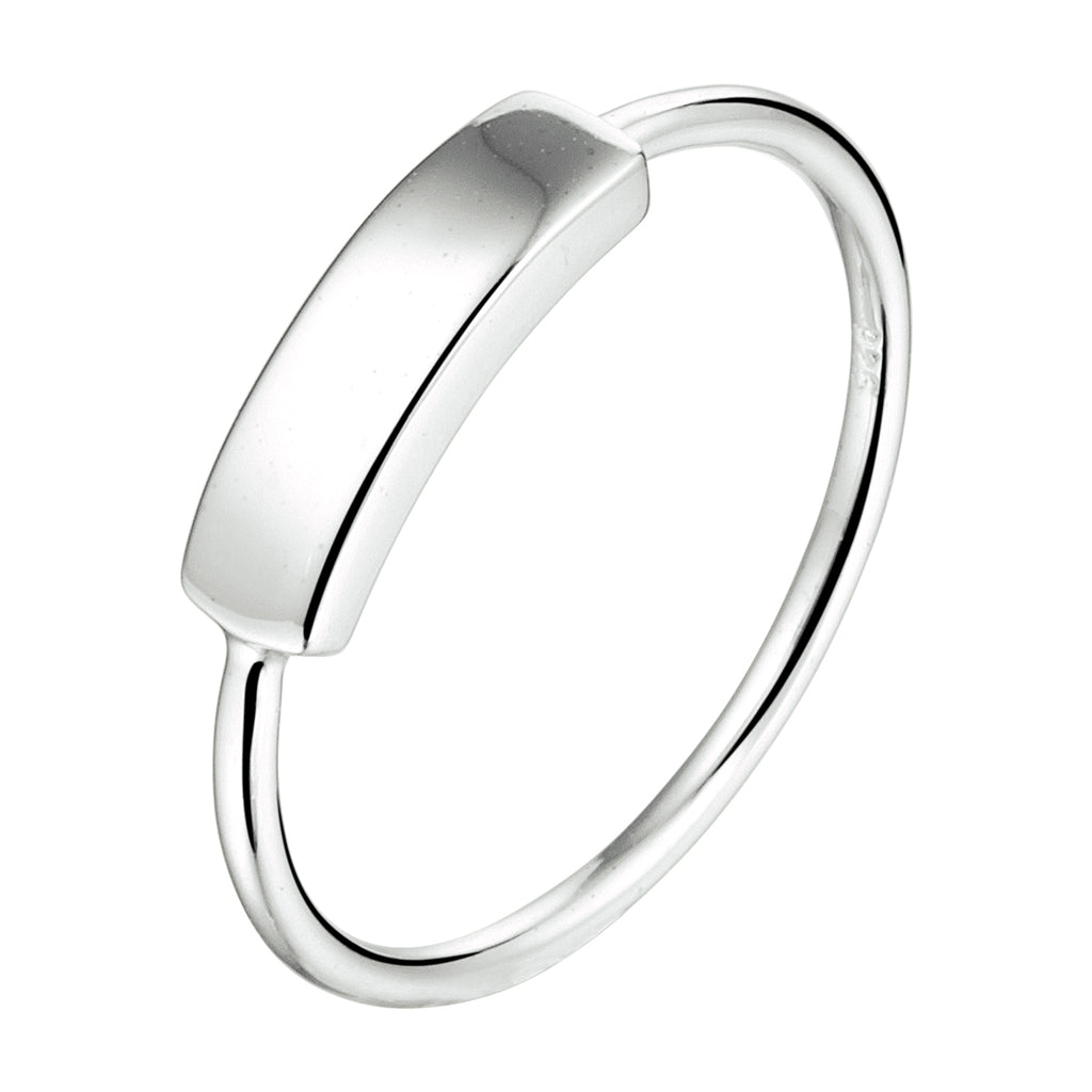 ring balkje zilver gerhodineerd