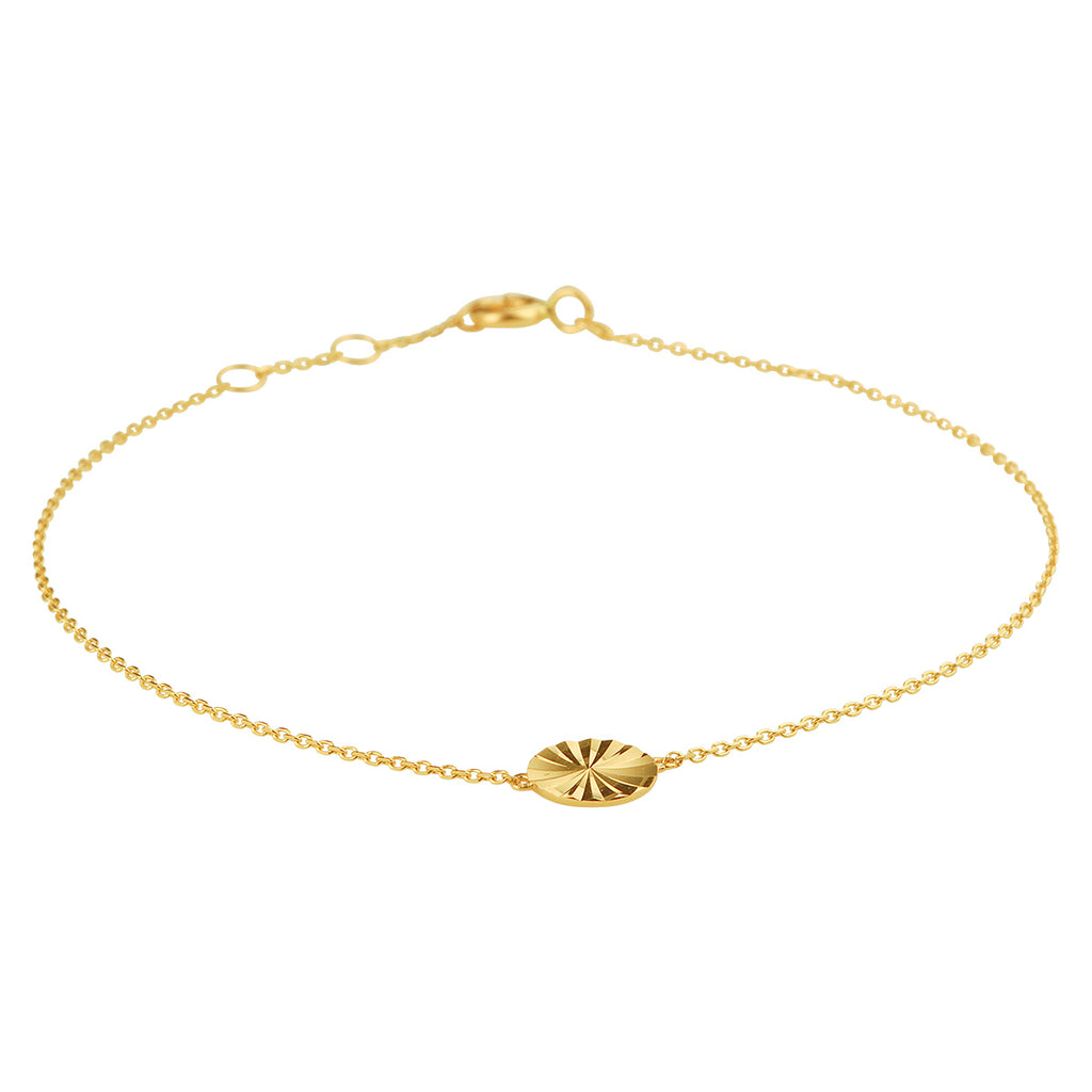Armband rund 16,5 - 17,5 - 18 cm 14K Gelbgold