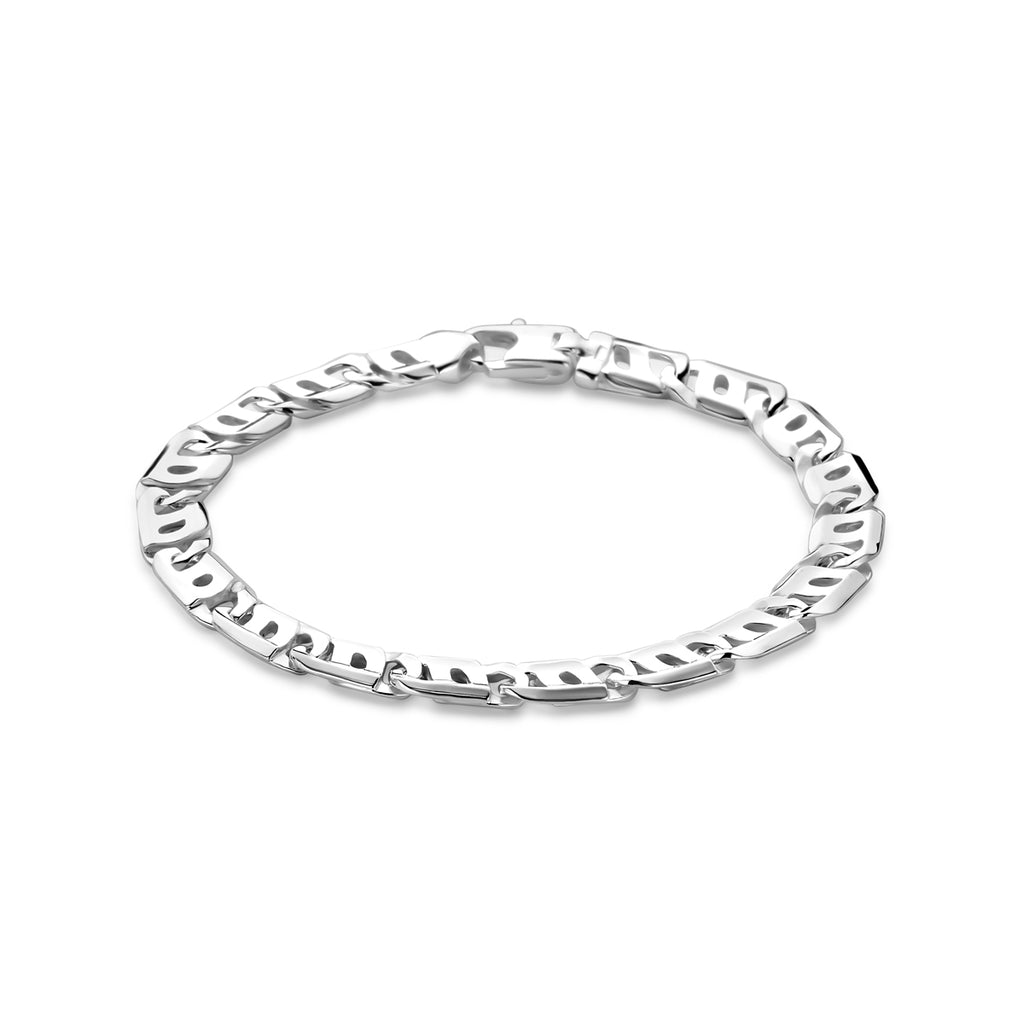 Armband 7,0 mm Silber weiß