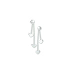 oorhangers hart zilver wit
