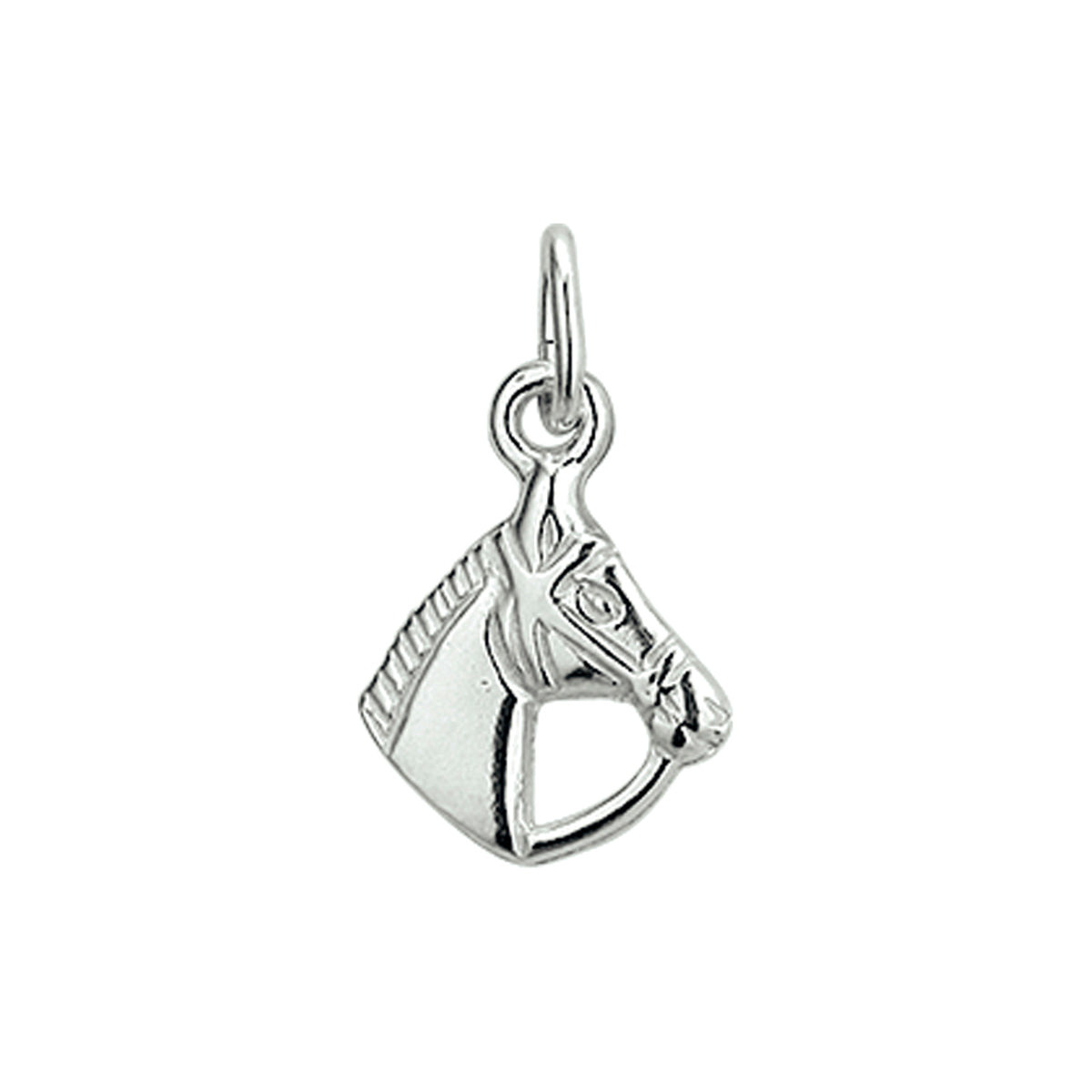 hanger paard zilver wit