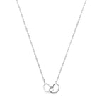 Halskette Herz 40 + 5 cm Silber rhodiniert