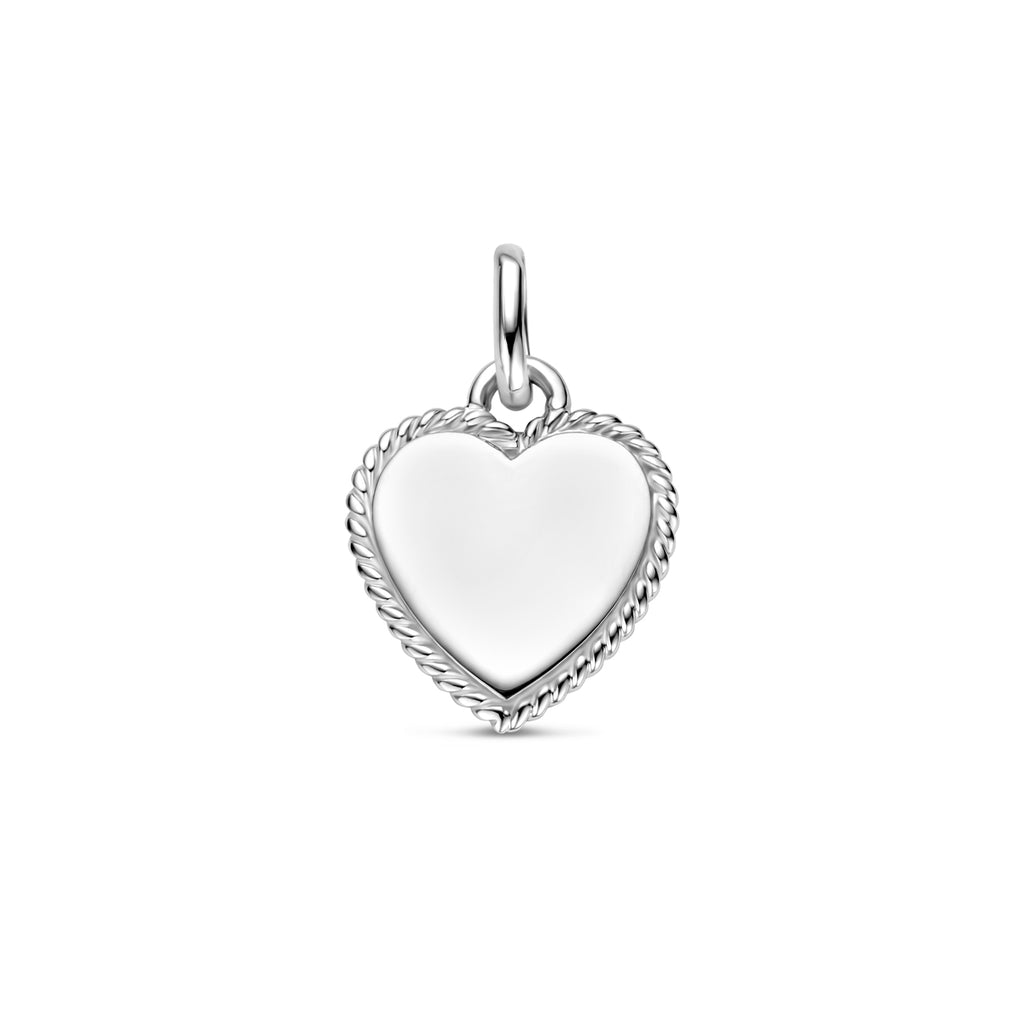 graveerhanger hartje zilver gerhodineerd