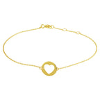 Armband Herz 16,5 - 17,5 - 18,5 cm 14K Gelbgold