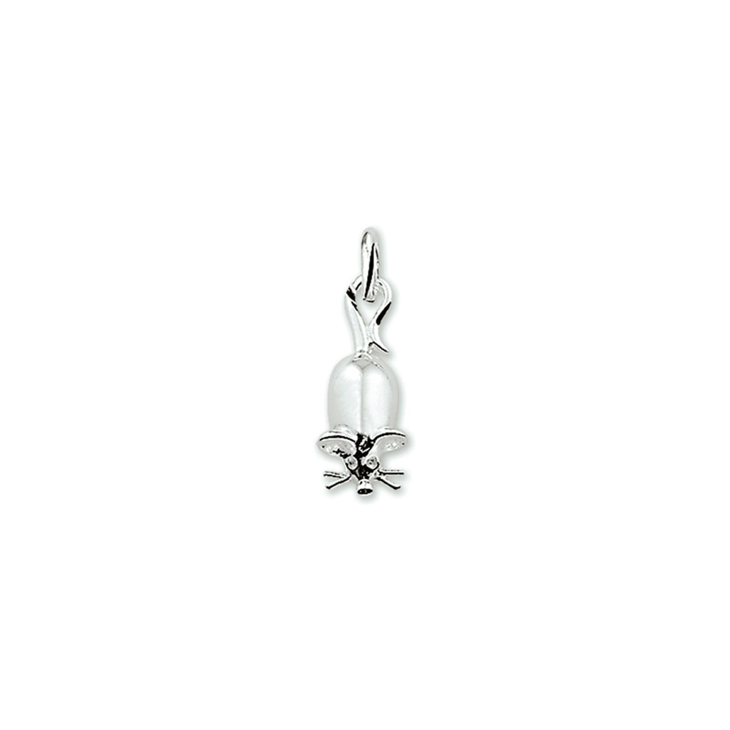 hanger muis zilver gerhodineerd
