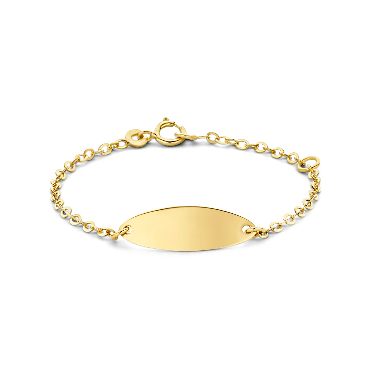 9K Gravurarmband Platte 6,0 mm 9K Gelb