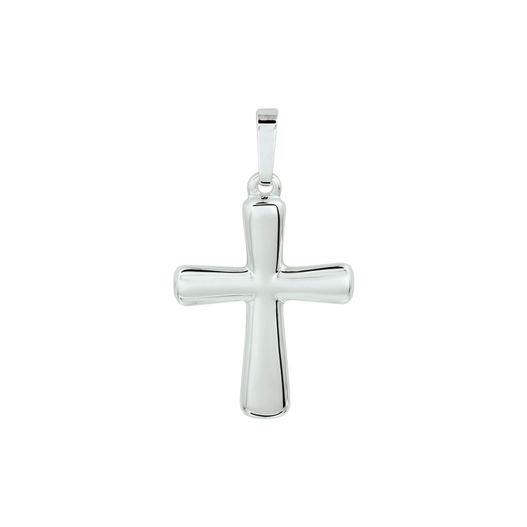 Anhänger Kreuz Silber rhodiniert