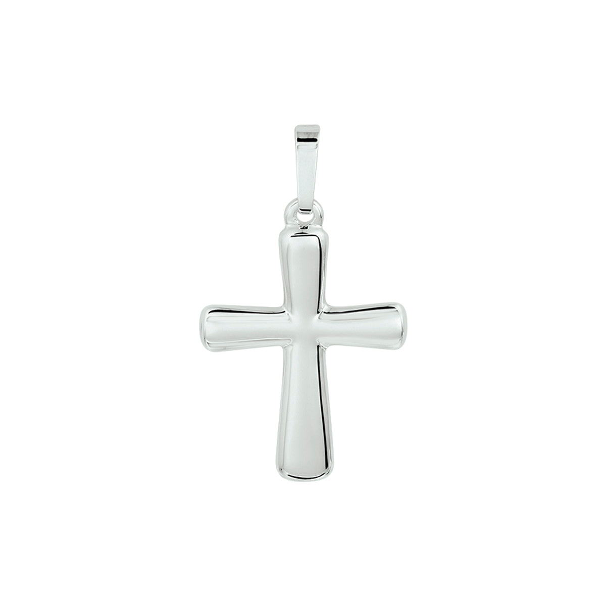 Anhänger Kreuz Silber rhodiniert