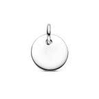 graveerhanger rond zilver gerhodineerd