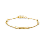 armband jasseron en paperclip 3,5 mm 17 + 3 cm 14K geelgoud