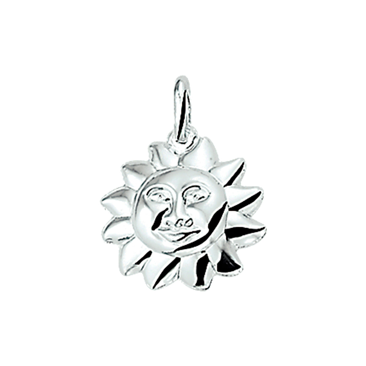Anhänger Sonne silberweiß