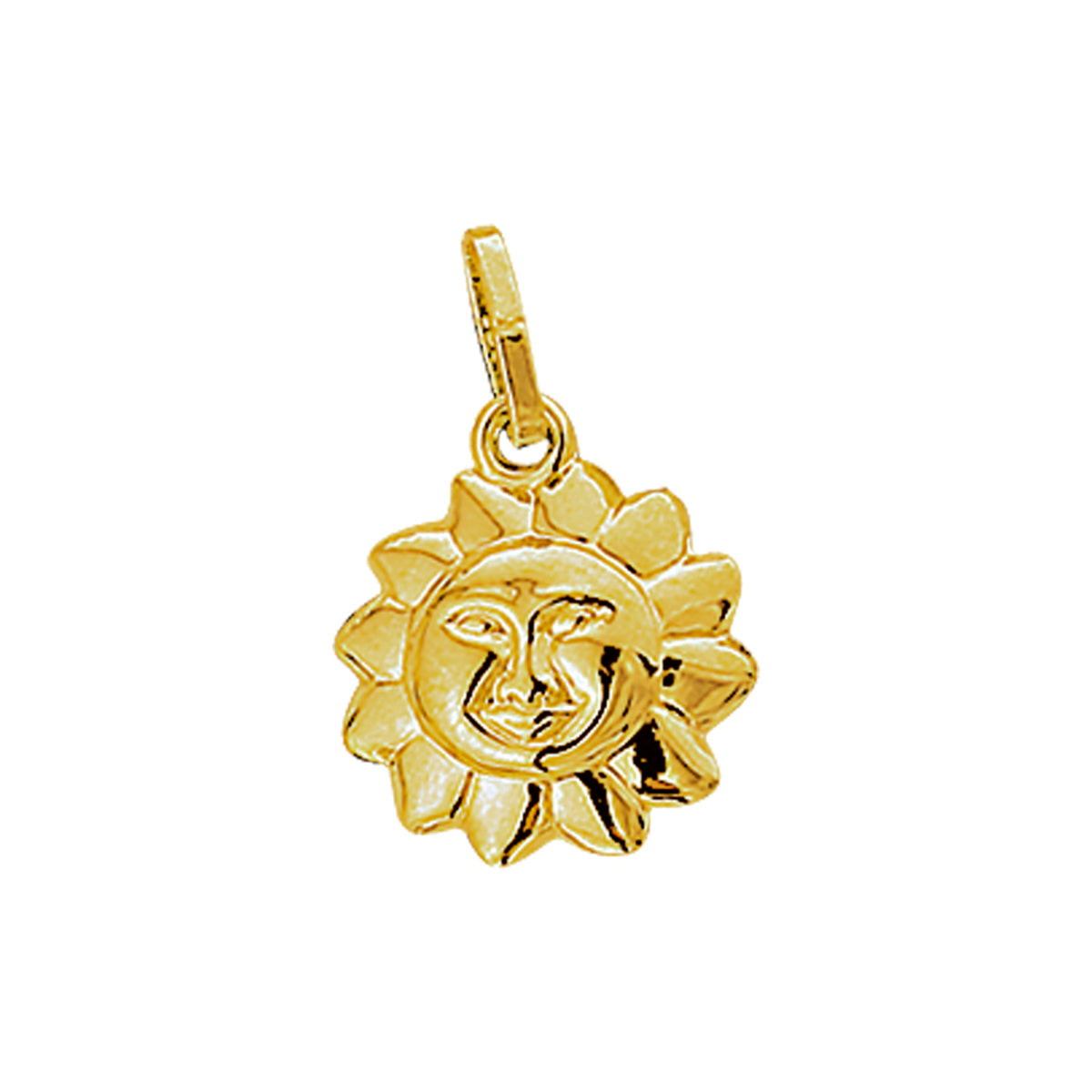 Anhänger Sonne 14K Gelbgold