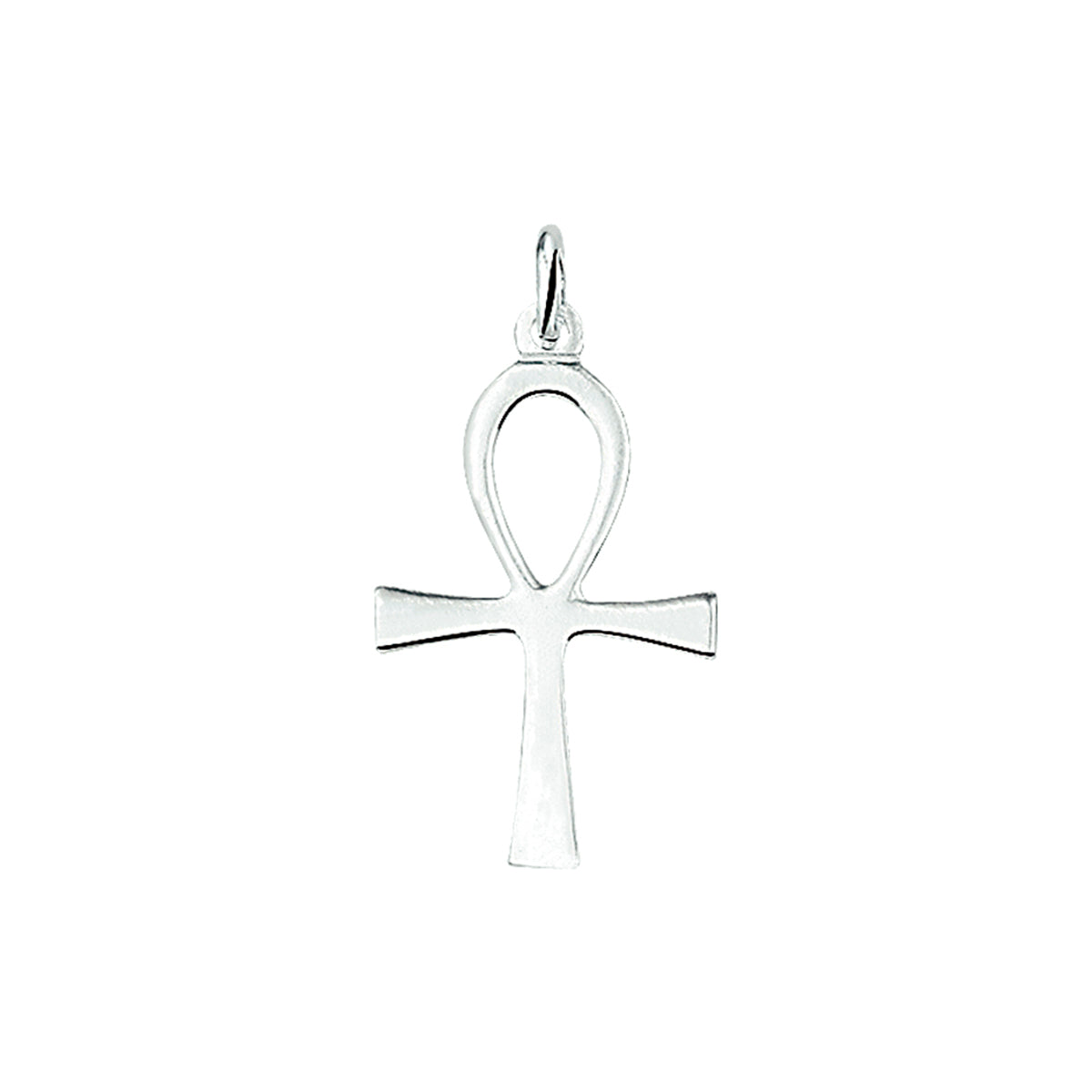 hanger ankh kruis zilver wit