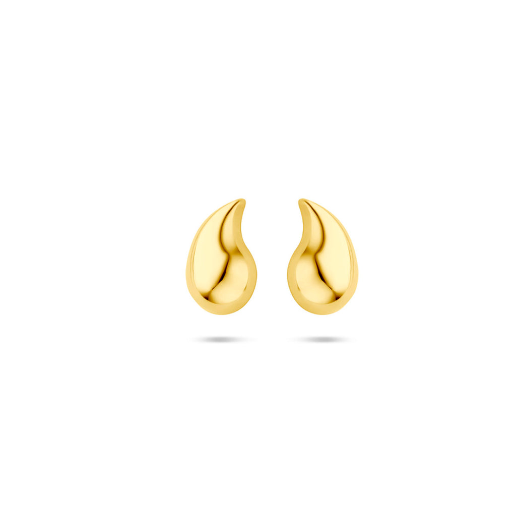 Ohrstecker Tropfen 8,5 mm 14K Gelbgold
