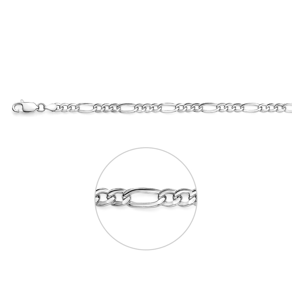figaro 5,1 mm zilver wit