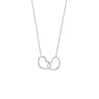 Halskette Herz 1,2 mm 40 + 5 cm Silber rhodiniert