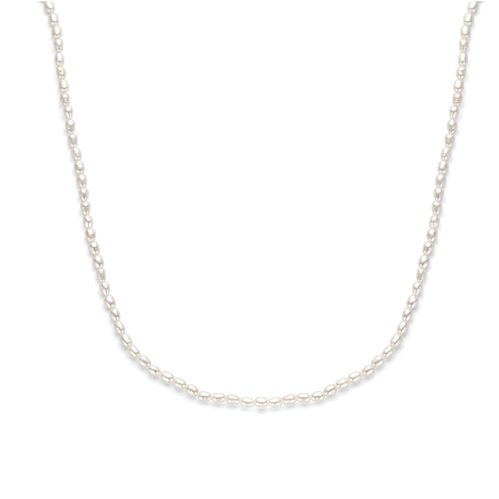 Halskette Perlen 41 + 4 cm Silber rhodiniert
