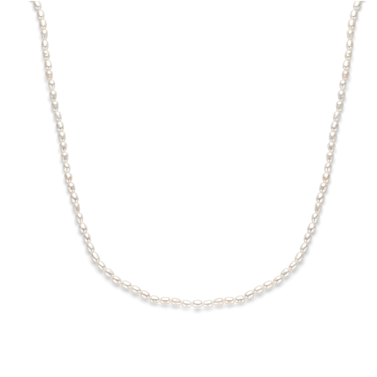Halskette Perlen 41 + 4 cm Silber rhodiniert