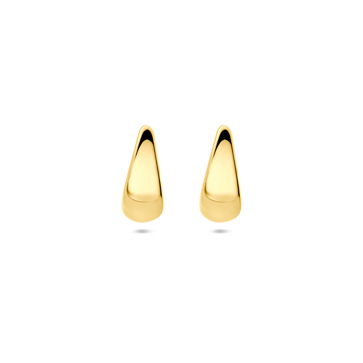 stekeroorringen 13 mm 14K geelgoud