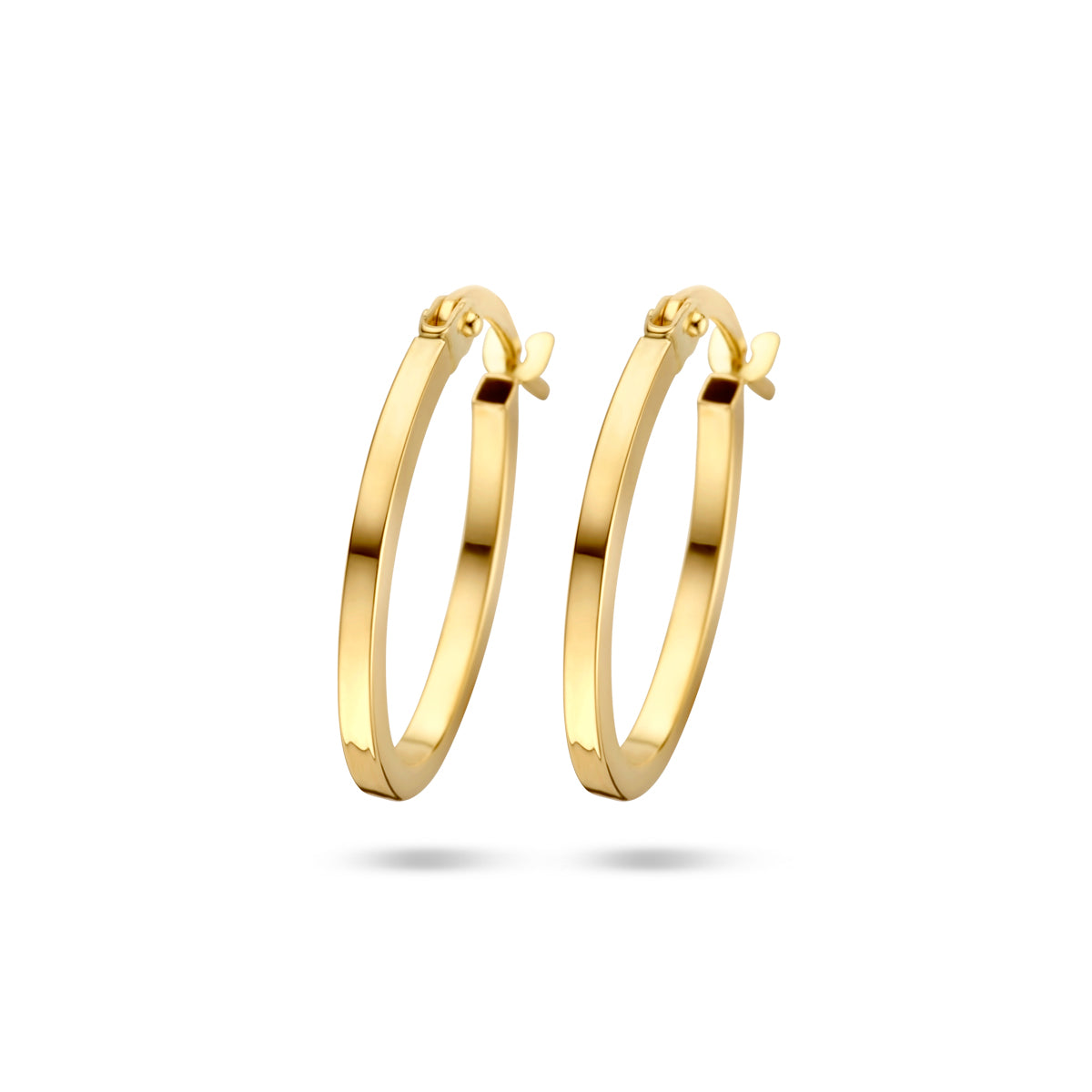 9k Ohrringe 18,5 mm 9K Gelb