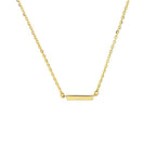 collier balkje 41 - 43 - 45 cm 14K geelgoud