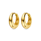 9k Klappcreolen 14 mm 9K gelb