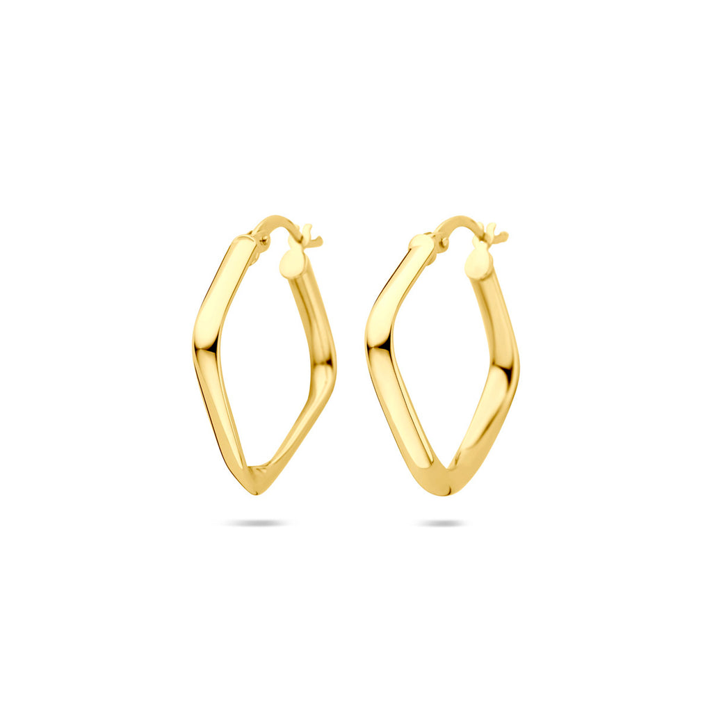 Ohrringe 21 mm 14K Gelbgold