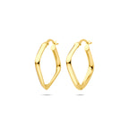 Ohrringe 21 mm 14K Gelbgold