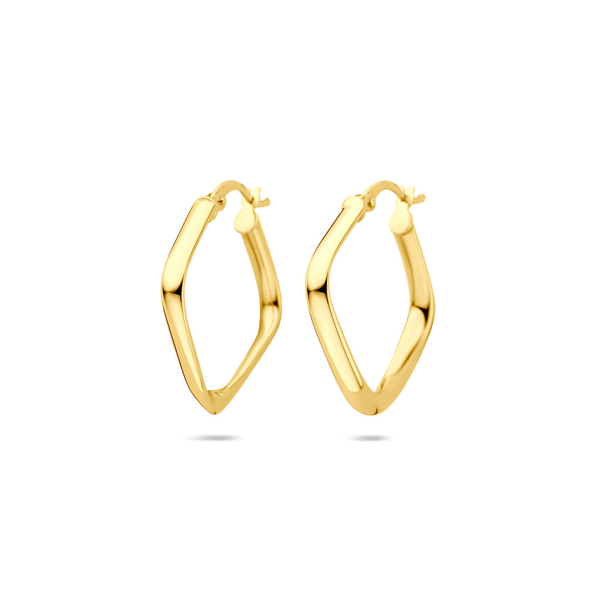 Ohrringe 21 mm 14K Gelbgold