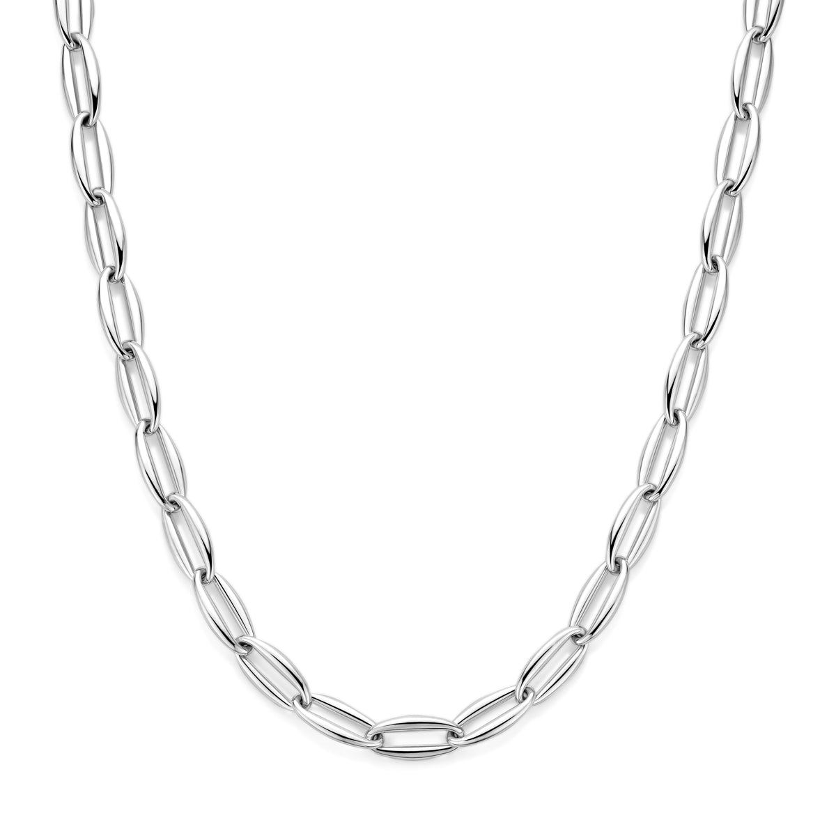 collier 10,5 mm 45 cm zilver gerhodineerd