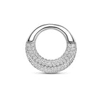 hanger zirkonia 18,5 mm zilver gerhodineerd