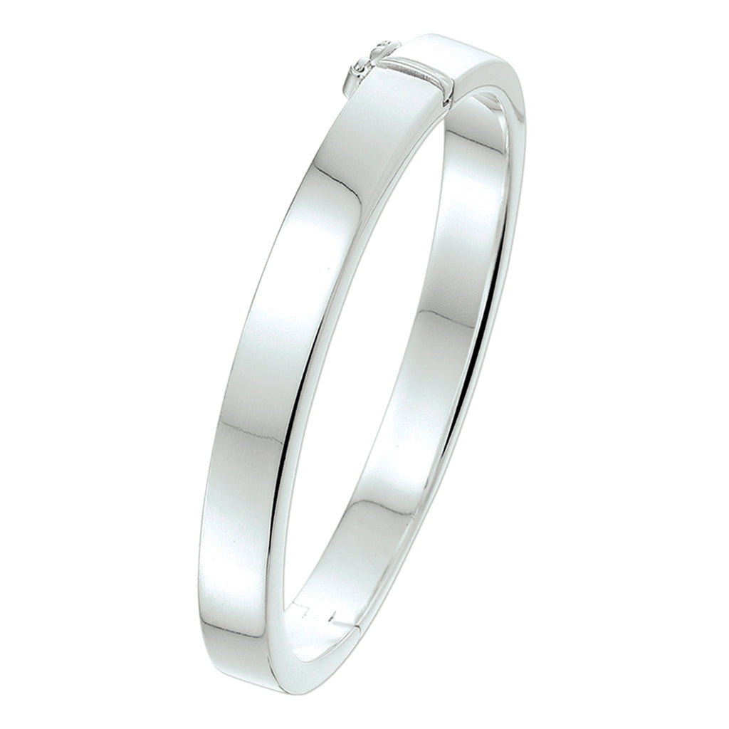 bangle scharnier 8 mm vlakke buis zilver wit