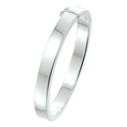 bangle scharnier 8 mm vlakke buis zilver wit