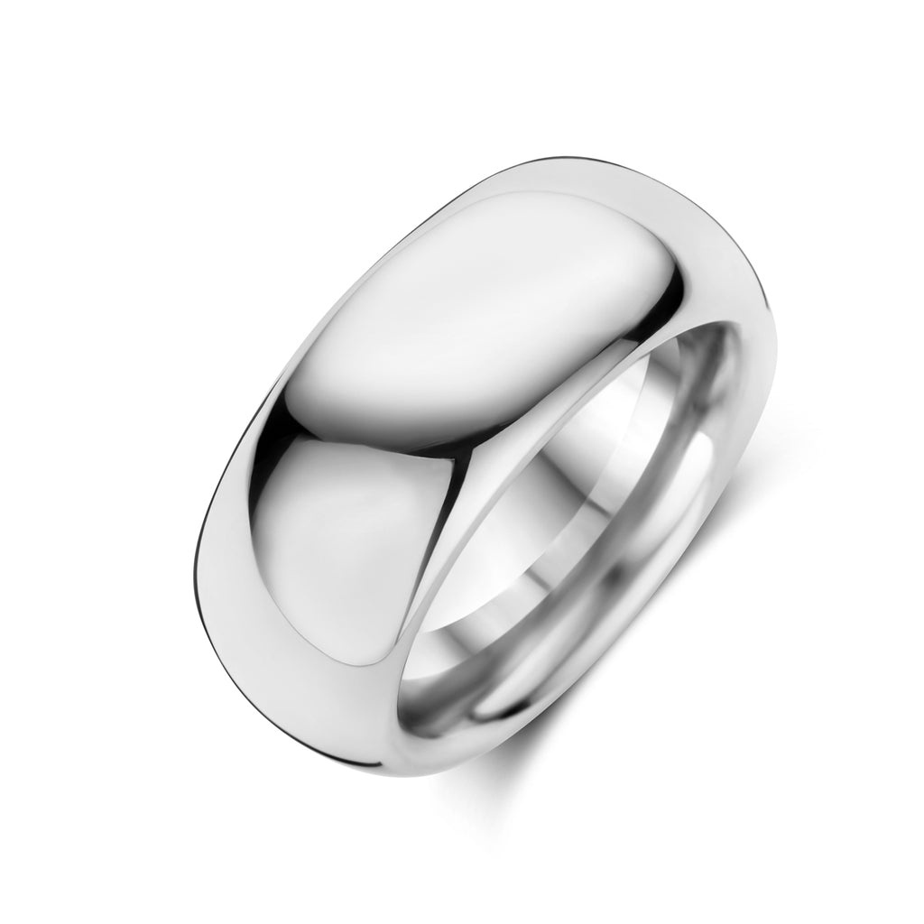 ring 9,5 mm zilver gerhodineerd