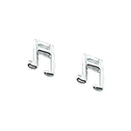 Ohrstecker Musiknote silberweiß
