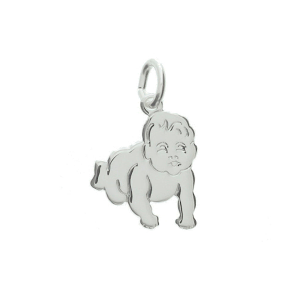 Anhänger Baby 14,5 mm rhodiniertes Silber