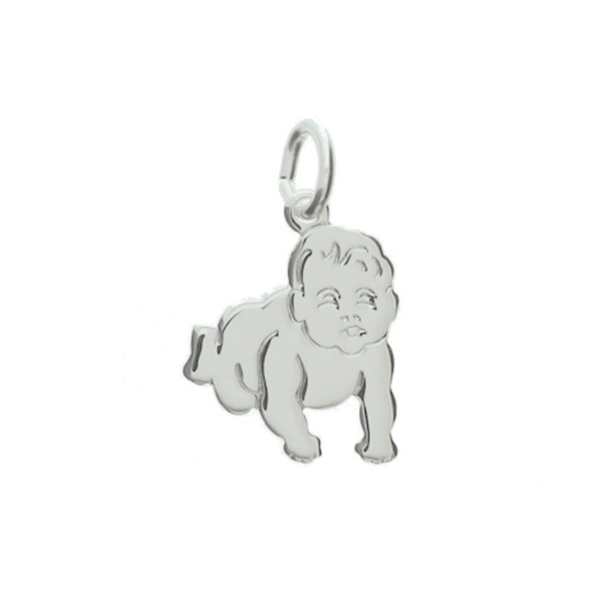 Anhänger Baby 14,5 mm rhodiniertes Silber