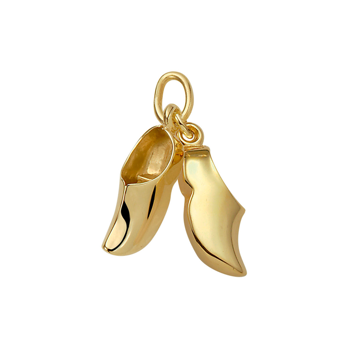Anhänger-Clogs aus 14-karätigem Gelbgold