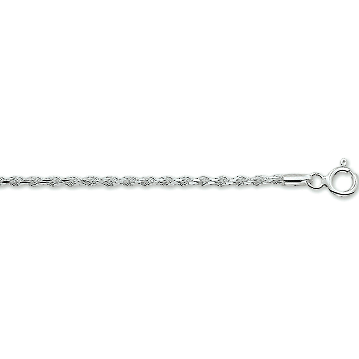 Kordel diamantiert 1,9 mm silberweiß