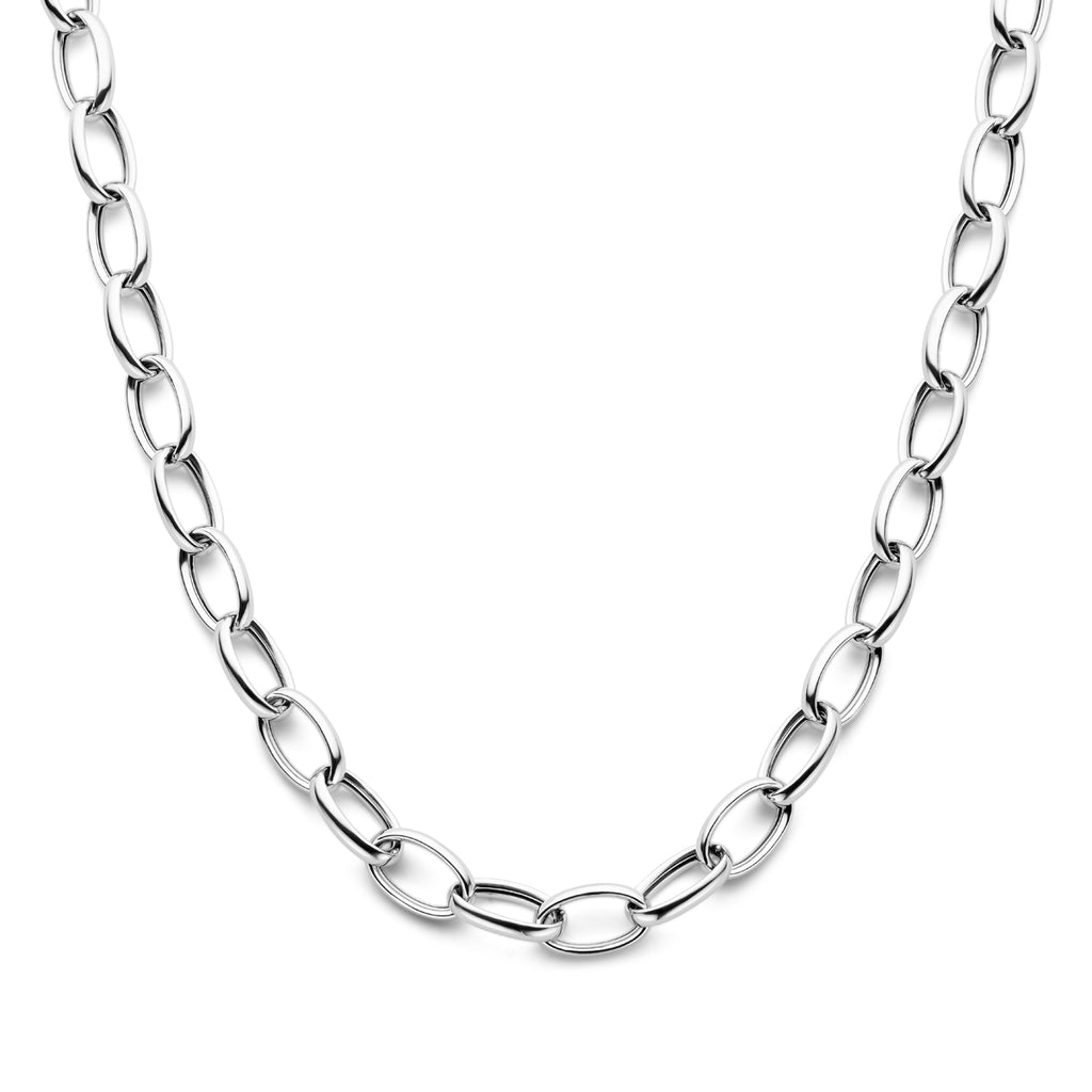Halskette Anker 10 mm 43 cm Silber rhodiniert
