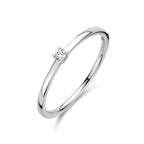 aanzoeksring diamant 0.05ct h si 14K witgoud