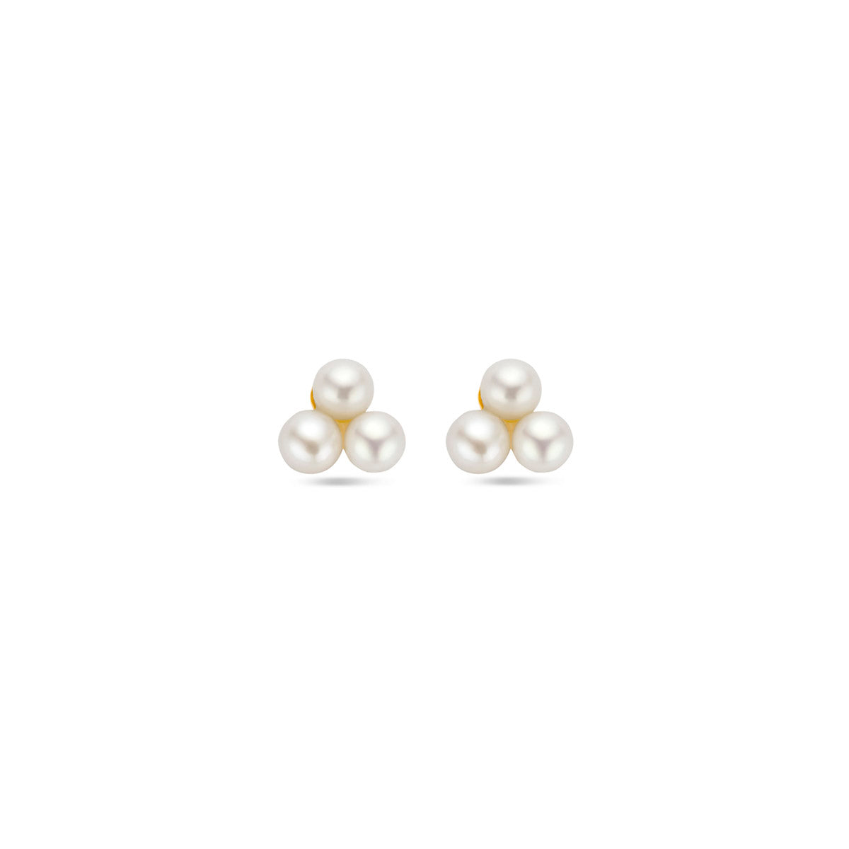 Ohrstecker Perle 5 mm 14K Gelbgold