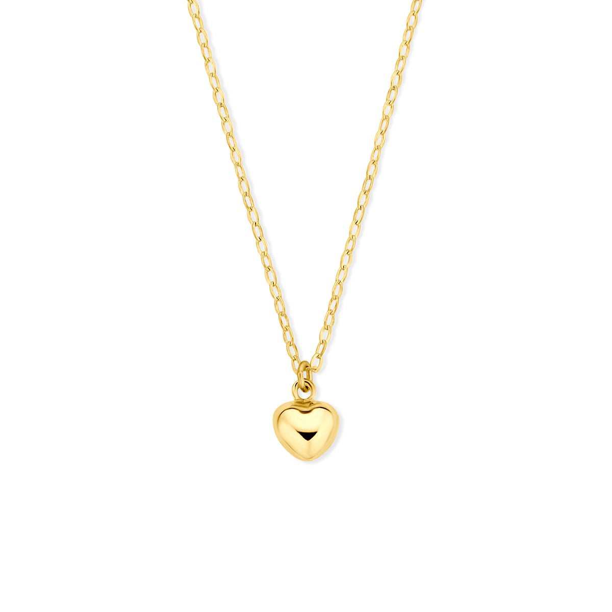 collier hartje 40 - 42 cm 14K geelgoud