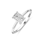 ring zirkonia zilver gerhodineerd