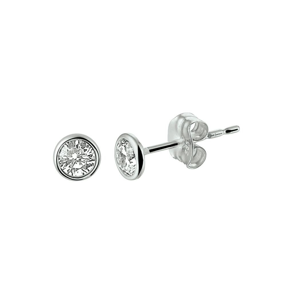 Ohrstecker Zirkonia 14K Weißgold