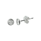 Ohrstecker Zirkonia 14K Weißgold