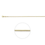 venetiaans 1,2 mm 3 micron zilver verguld (geel)