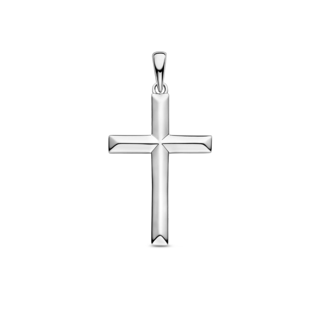 Anhänger Kreuz Silber rhodiniert